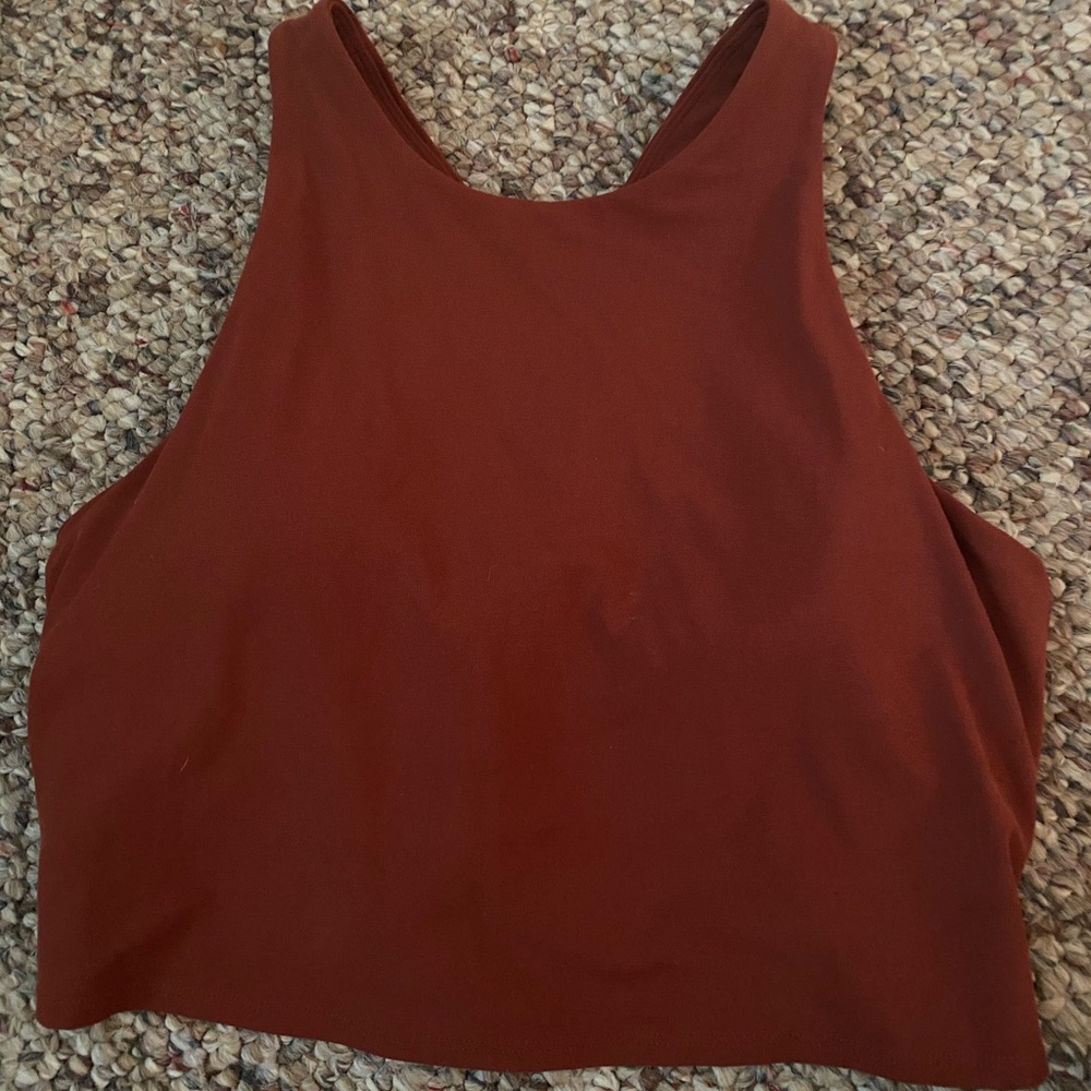 Athleta orange workout tank size large